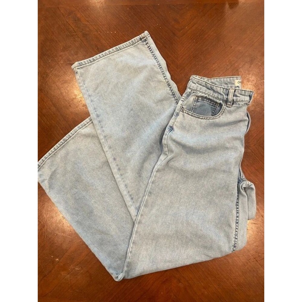 Oats WIDE leg Light Cloud Lux High Rise Denim Jeans Pants